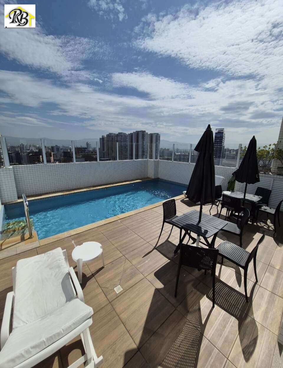 Apartamento para alugar em Santos, p.praia, com 1 quarto, 57m² - Rose Barrio - Consultora de Imóveis